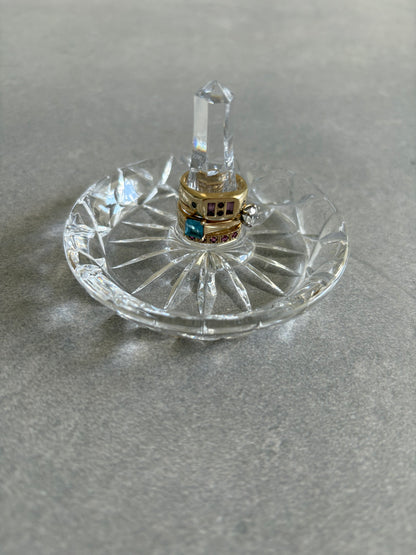 Vintage Crystal Ring Holder