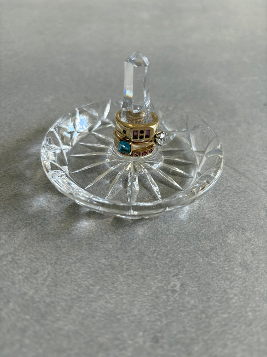 Vintage Crystal Ring Holder