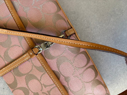Coach Pink Shoulder Bag with Clasp