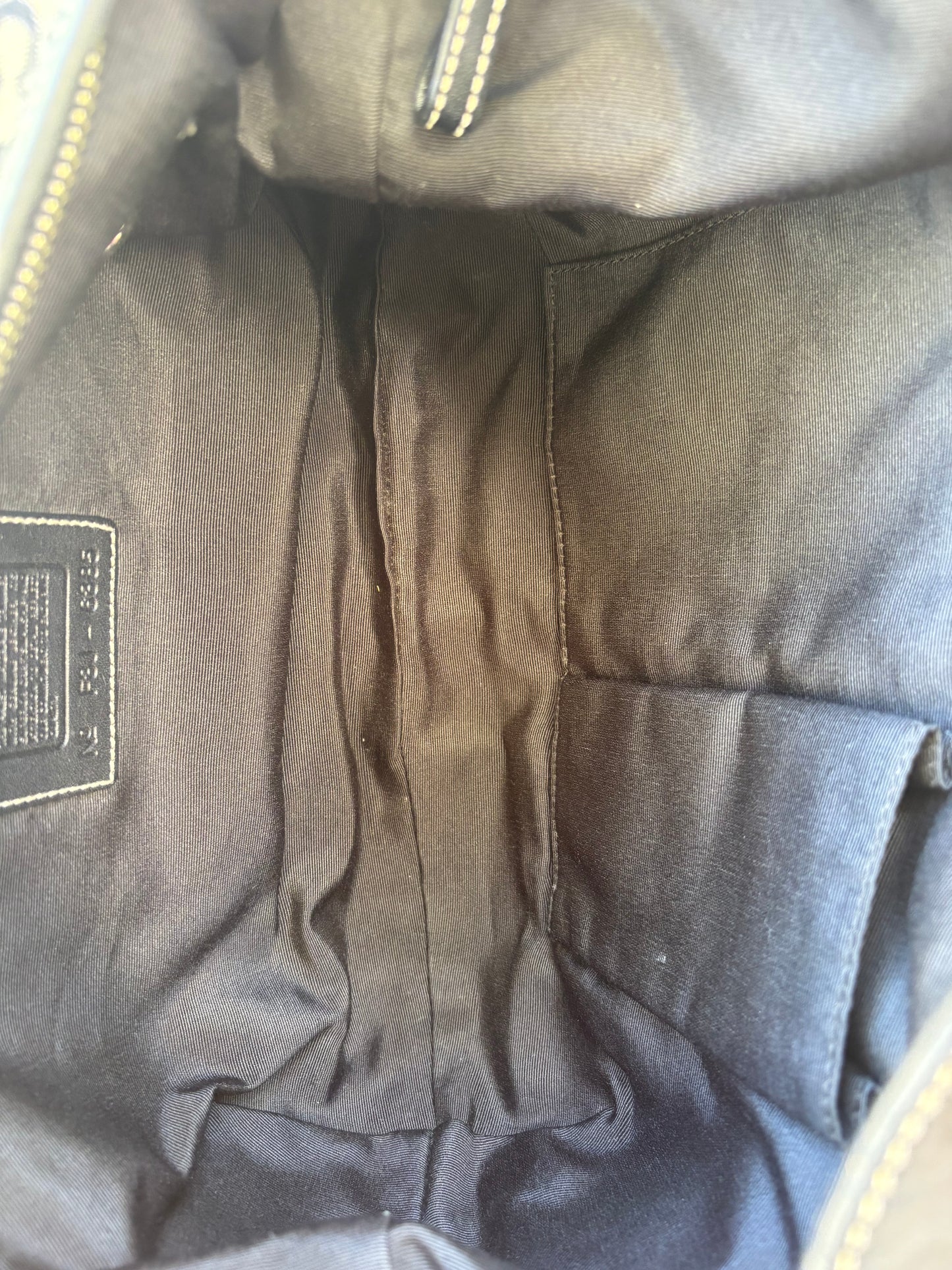 Coach Moon Shoulder Bag Black Monogram