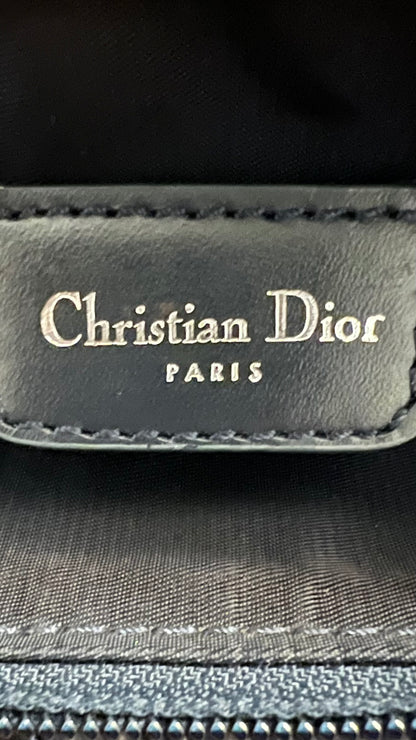 Christian Dior 2000s Blue Trotter Monogram Shoulder Bag
