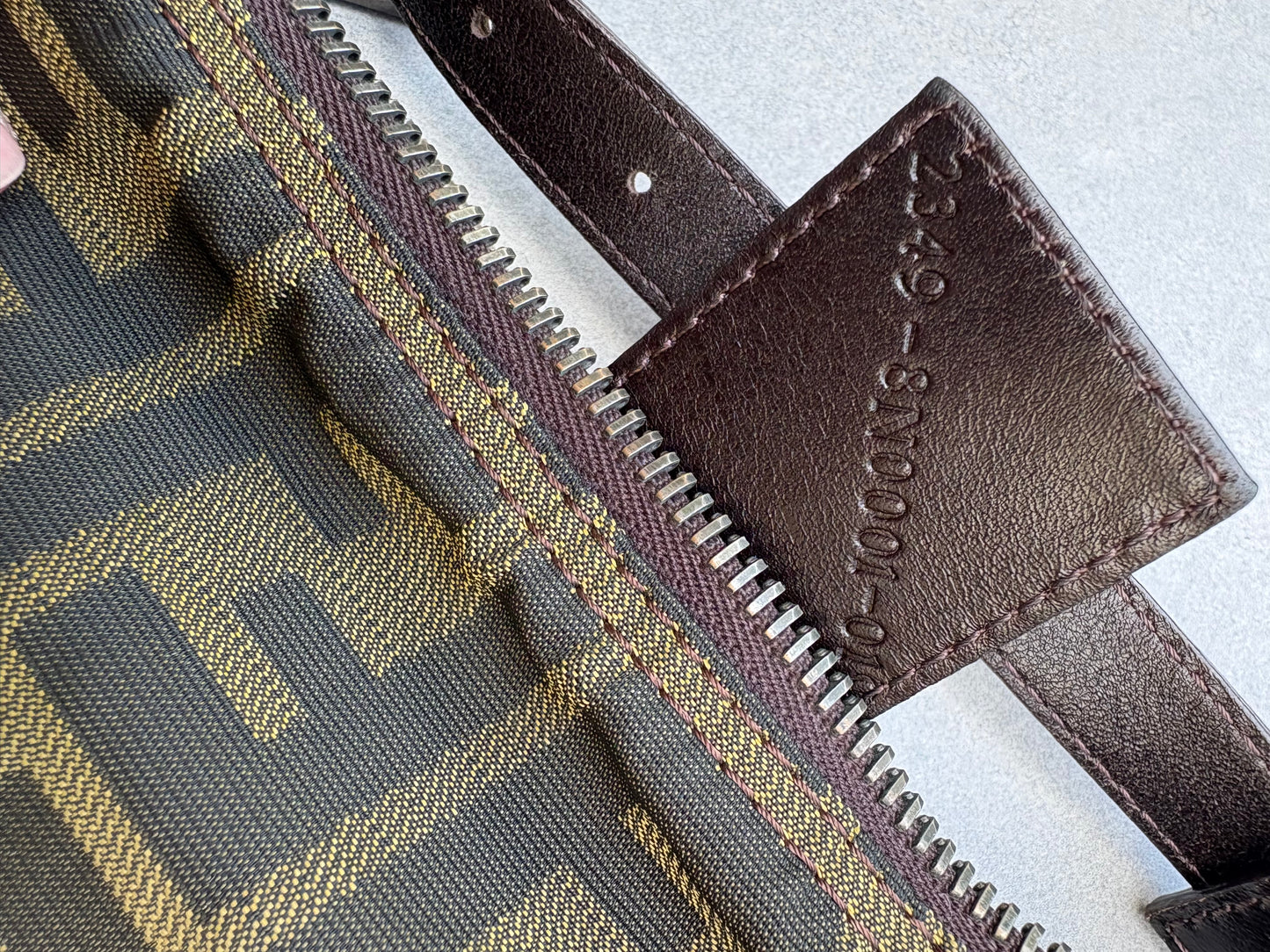 Fendi Zucca Mini Baguette Bag