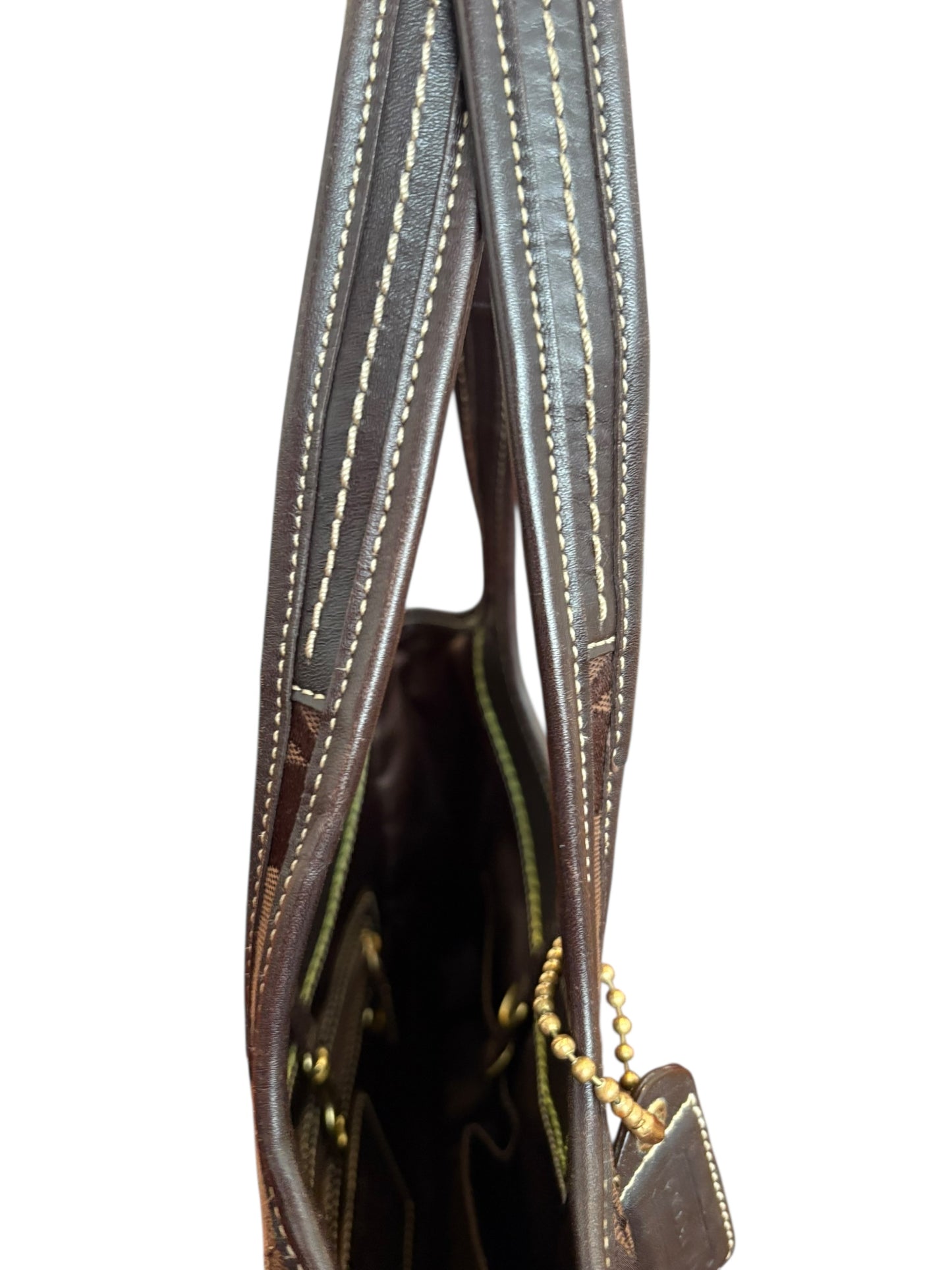 Coach Brown Signature Ergo Shoulder Bag