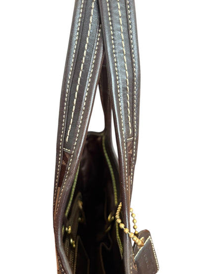 Coach Brown Signature Ergo Shoulder Bag