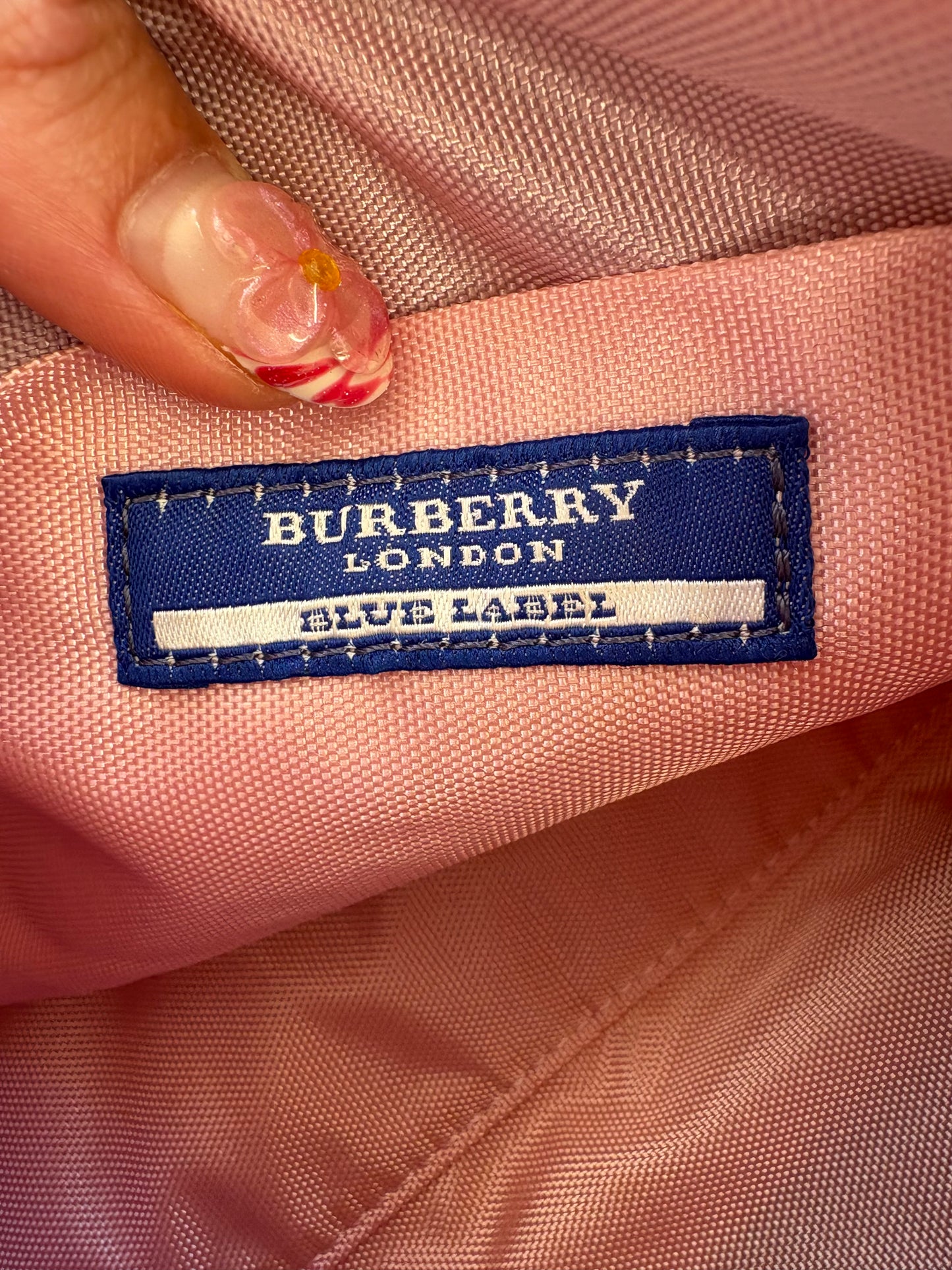Burberry Pink Nova Check Mini Shoulder Bag