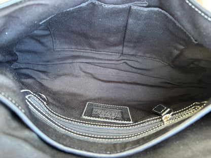Coach Soho Black Monogram Shoulder Bag