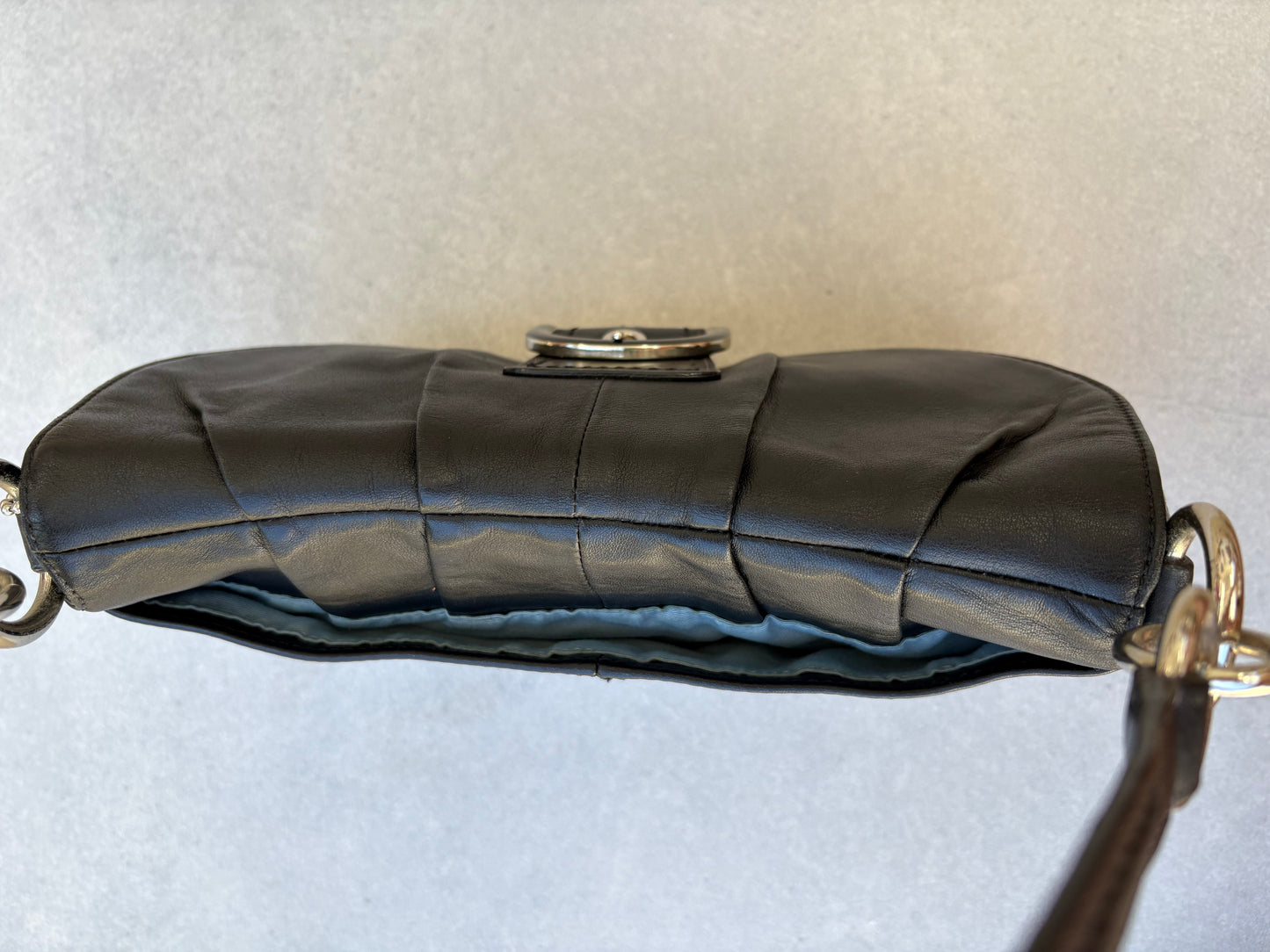 Coach Soho Black Leather Shoulder Bag