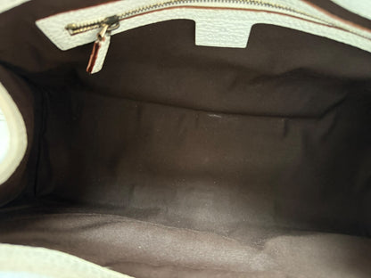 Gucci GG White Leather Jackie Bag