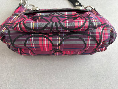 Coach Poppy Tartan Shoulder Bag