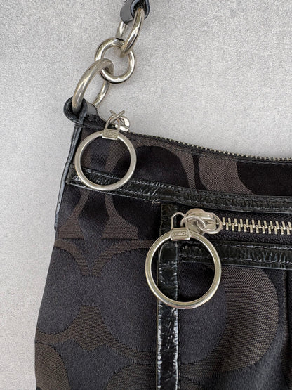 Coach Poppy Black Poppy Two-Way Handbag