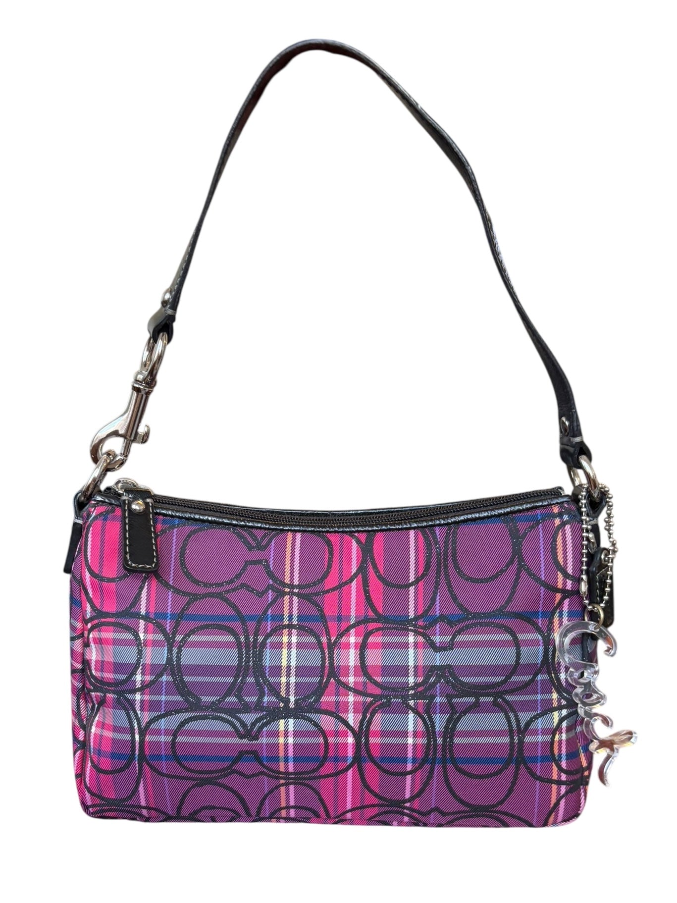 Coach Poppy Tartan Shoulder Bag