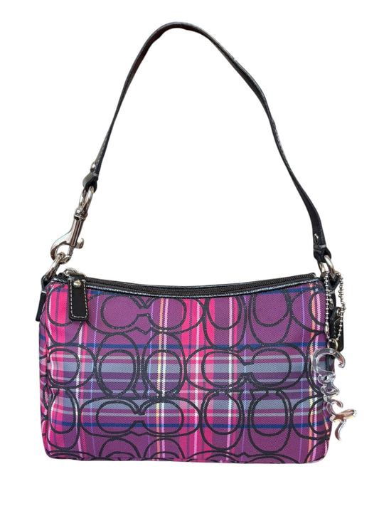 Coach Poppy Tartan Shoulder Bag