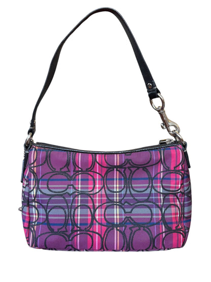 Coach Poppy Tartan Shoulder Bag