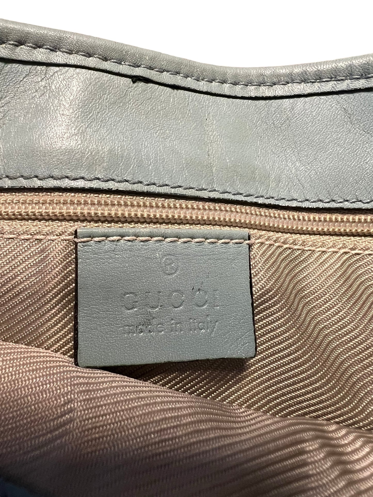 Gucci Blue GG Monogram Jackie Bag