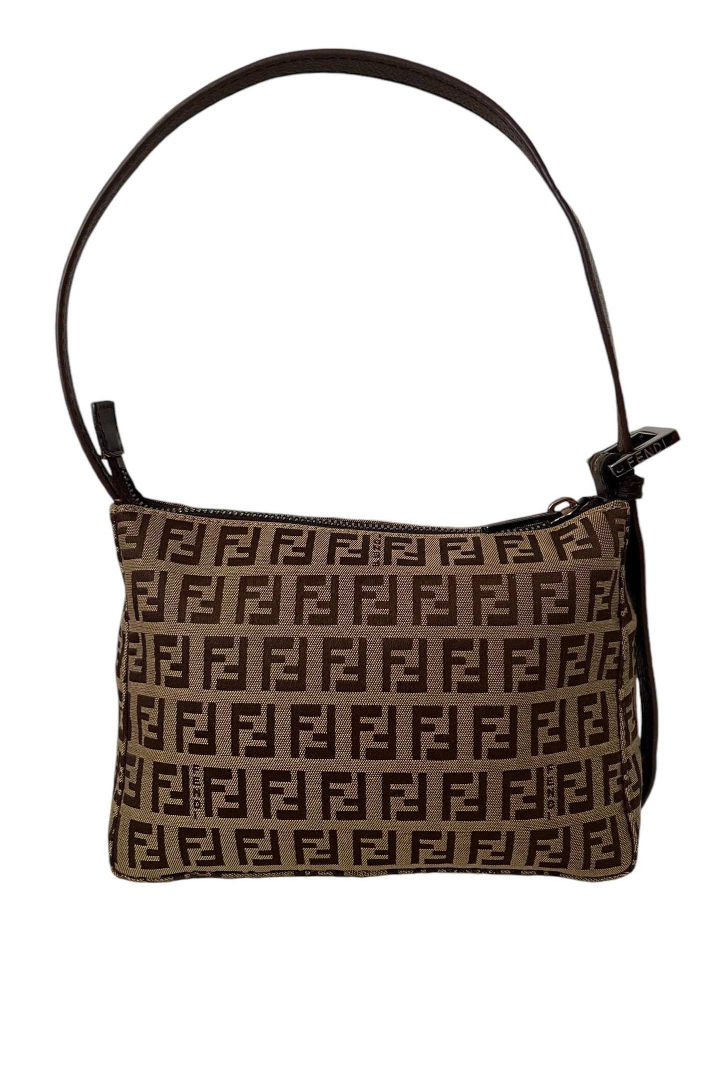 Fendi Brown Zucchino Mamma Baguette Bag