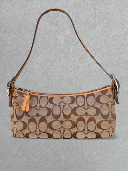 Coach Signature Brown Shoulder Bag