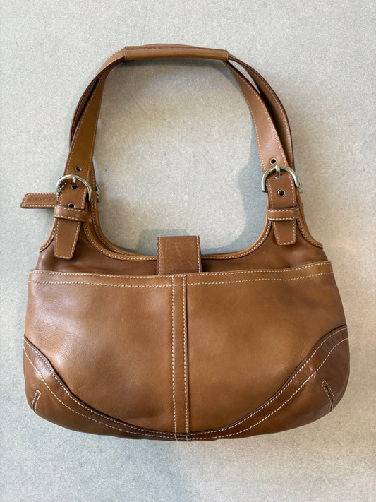 Coach Soho Brown Hobo Leather Shoulder Bag