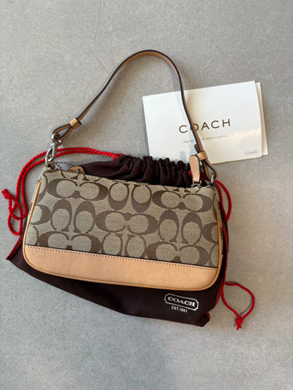 Coach Demi Biege Shoulder Bag with Dustbag