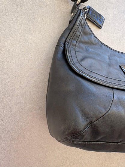 Coach Soho Black Leather Shoulder Bag