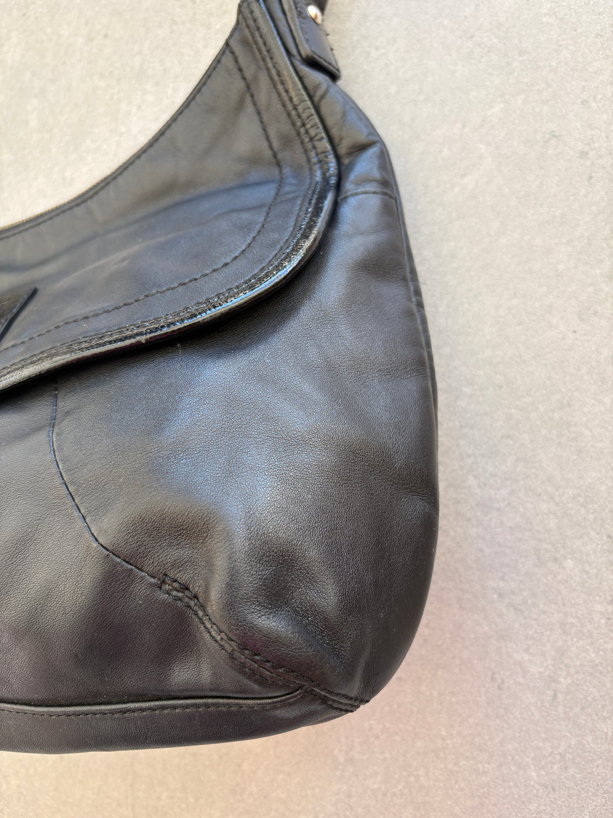 Coach Soho Black Leather Shoulder Bag