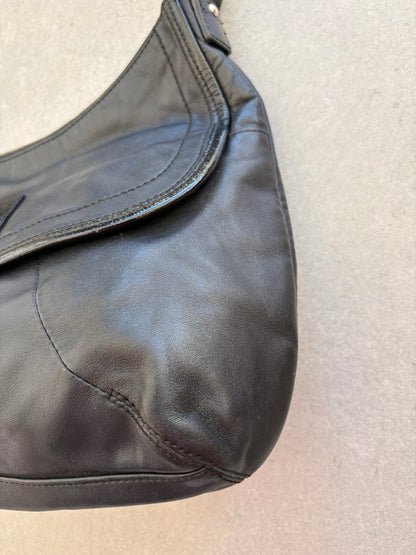 Coach Soho Black Leather Shoulder Bag