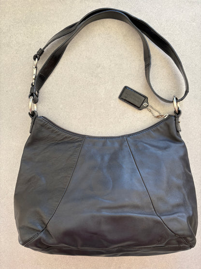 Coach Soho Black Leather Shoulder Bag