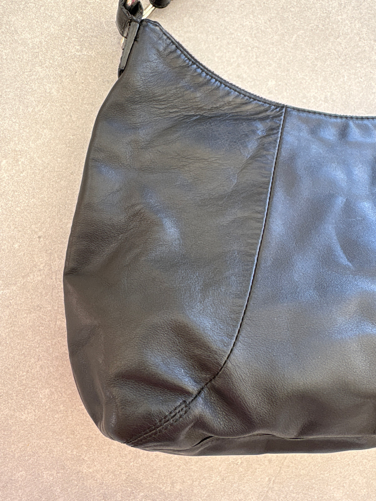 Coach Soho Black Leather Shoulder Bag