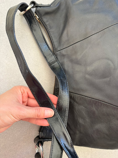 Coach Soho Black Leather Shoulder Bag