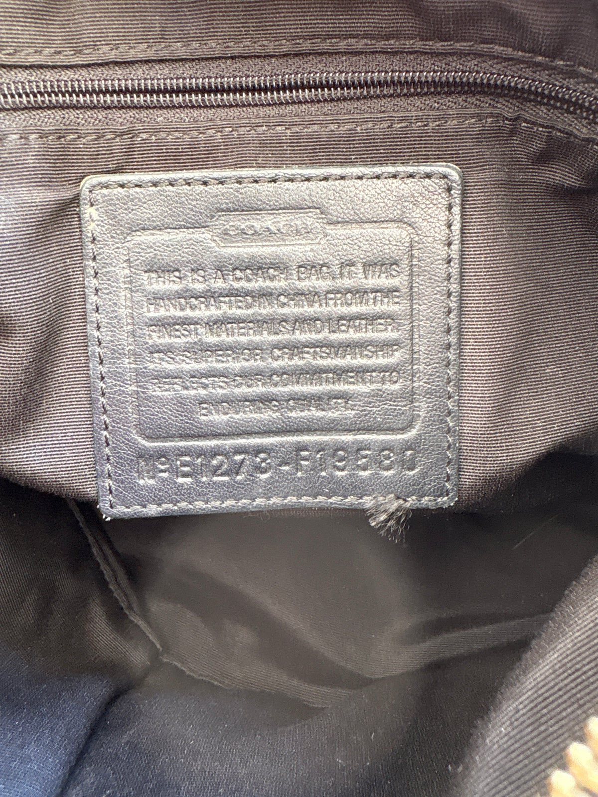 Coach Soho Black Leather Shoulder Bag