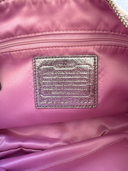 Coach Poppy Scribble Monogram Shoulder Bag