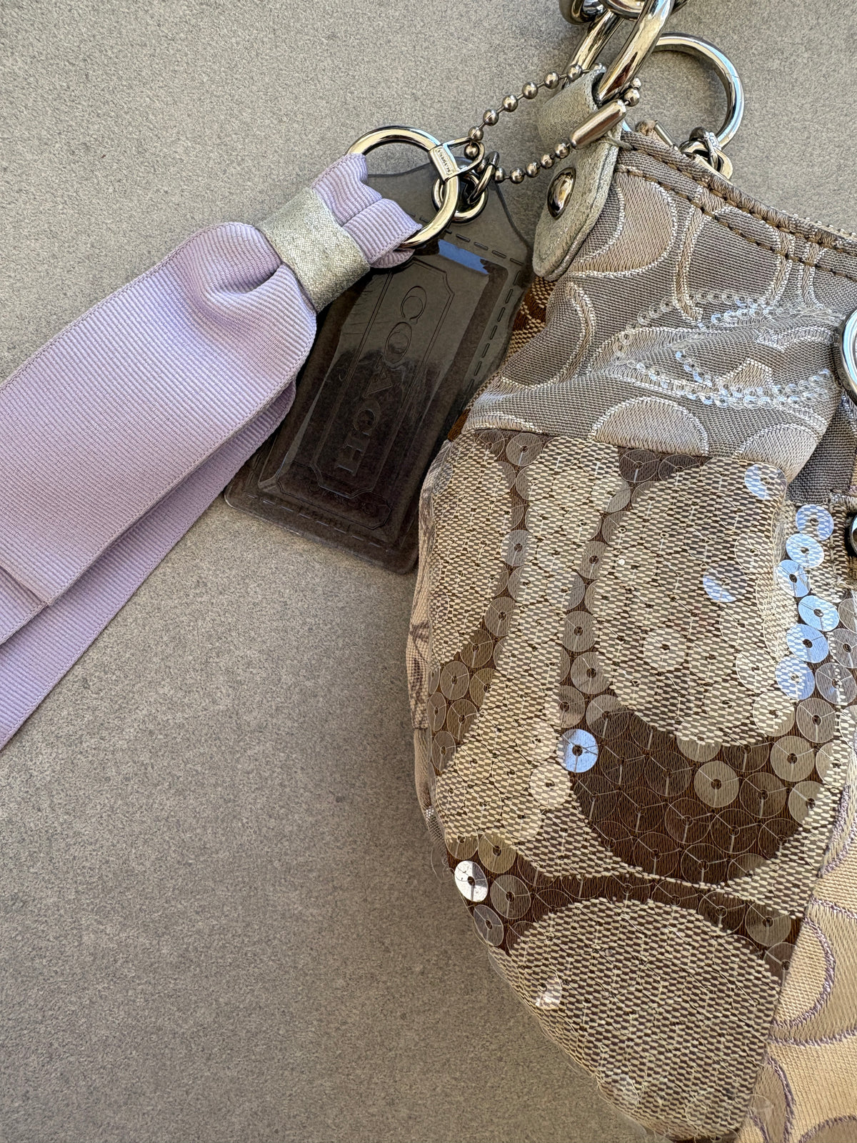 Coach Poppy Scribble Monogram Shoulder Bag