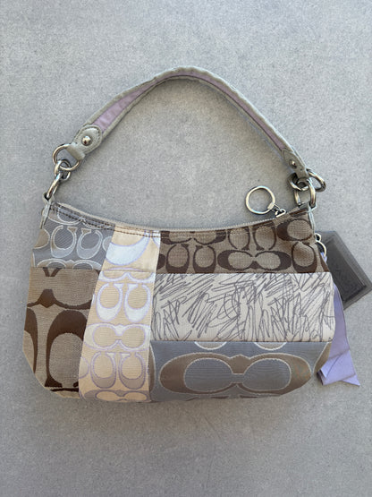 Coach Poppy Scribble Monogram Shoulder Bag