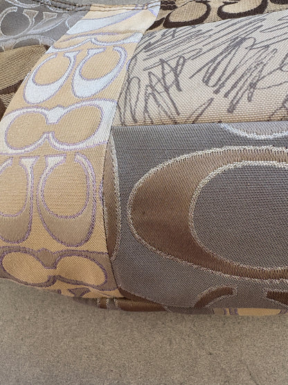 Coach Poppy Scribble Monogram Shoulder Bag