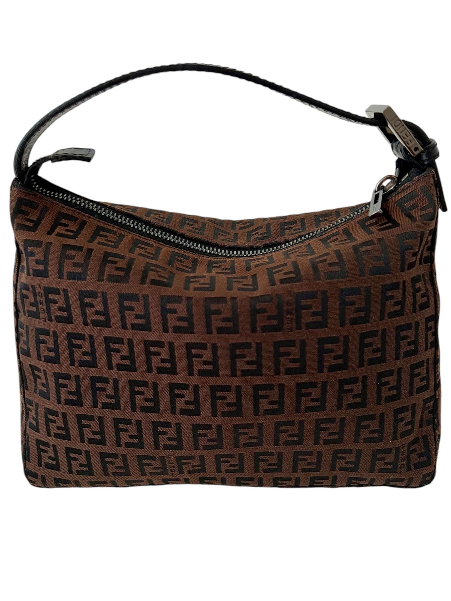 Fendi Brown Zucchino Top Handle Bag