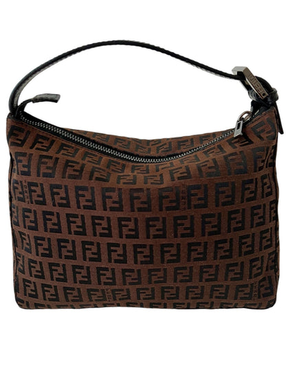 Fendi Brown Zucchino Top Handle Bag