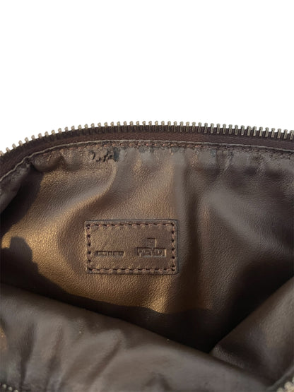 Fendi Brown Zucchino Mamma Baguette Bag