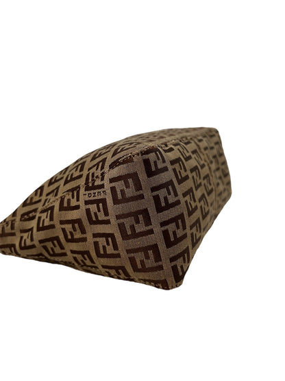 Fendi Brown Zucchino Mamma Baguette Bag