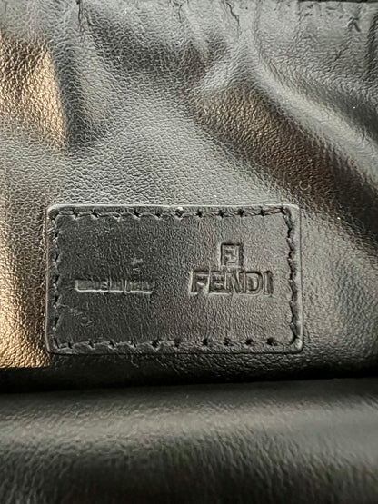 Fendi Brown Zucchino Top Handle Bag